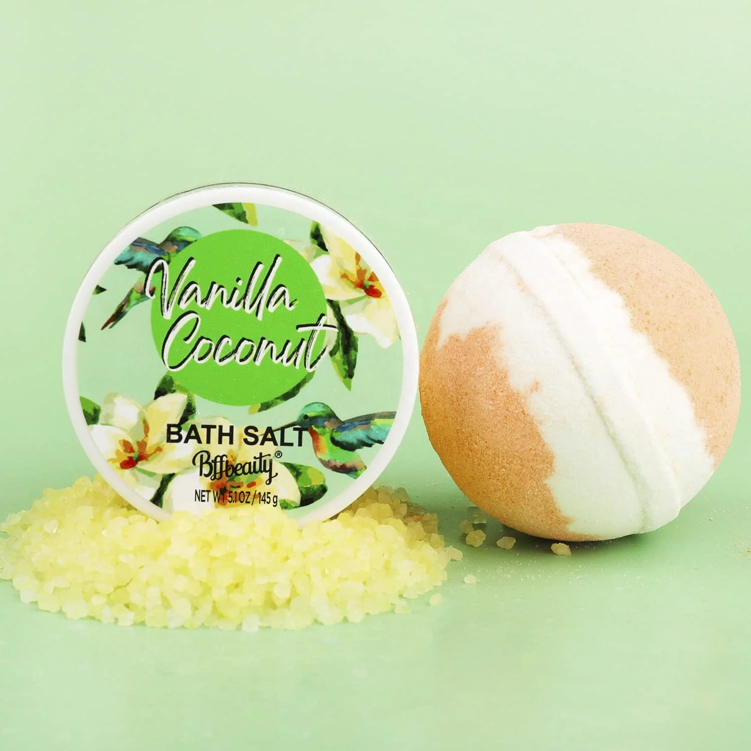 Vanilla Bath Sets for Women Gift Home Spa Kit with Box Shower Gel Bubble Bath Body Lotion Scented Candle Spa Gifts