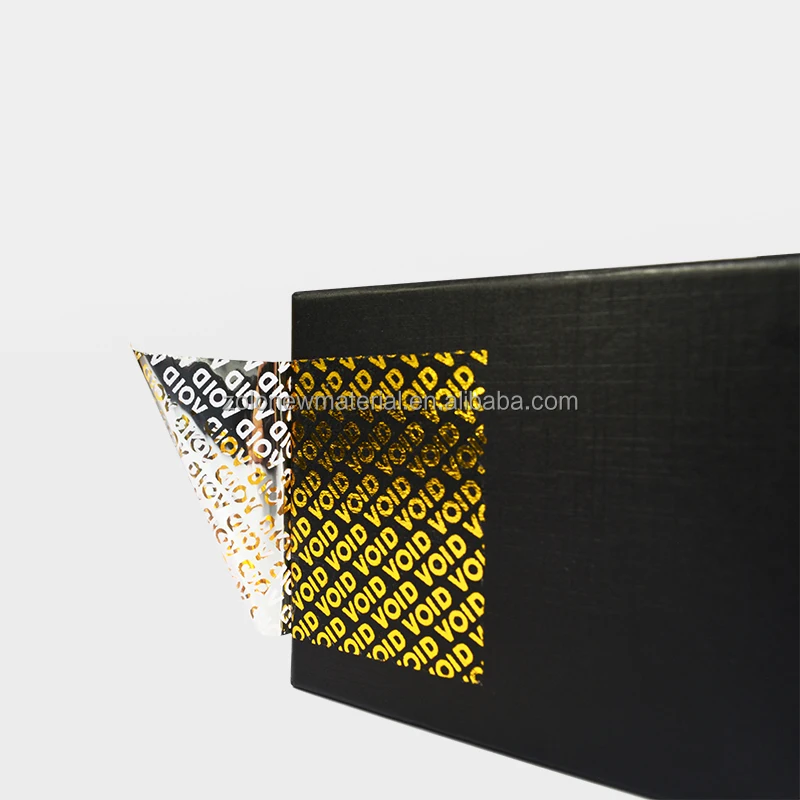 High-Qualified Tamper Proof Seal Label Sticker with Hidden Irreversible Message OPEN VOID