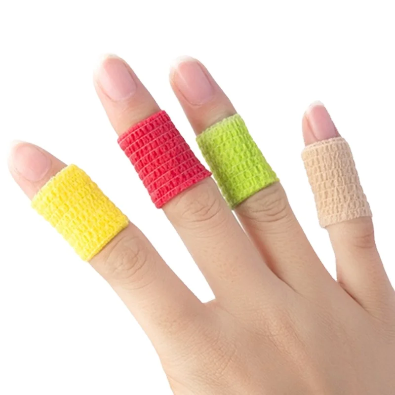 
Non-woven Self Adhesive Bandage Strong Elastic Cohesive Tape Nail Finger Protection Wrap 