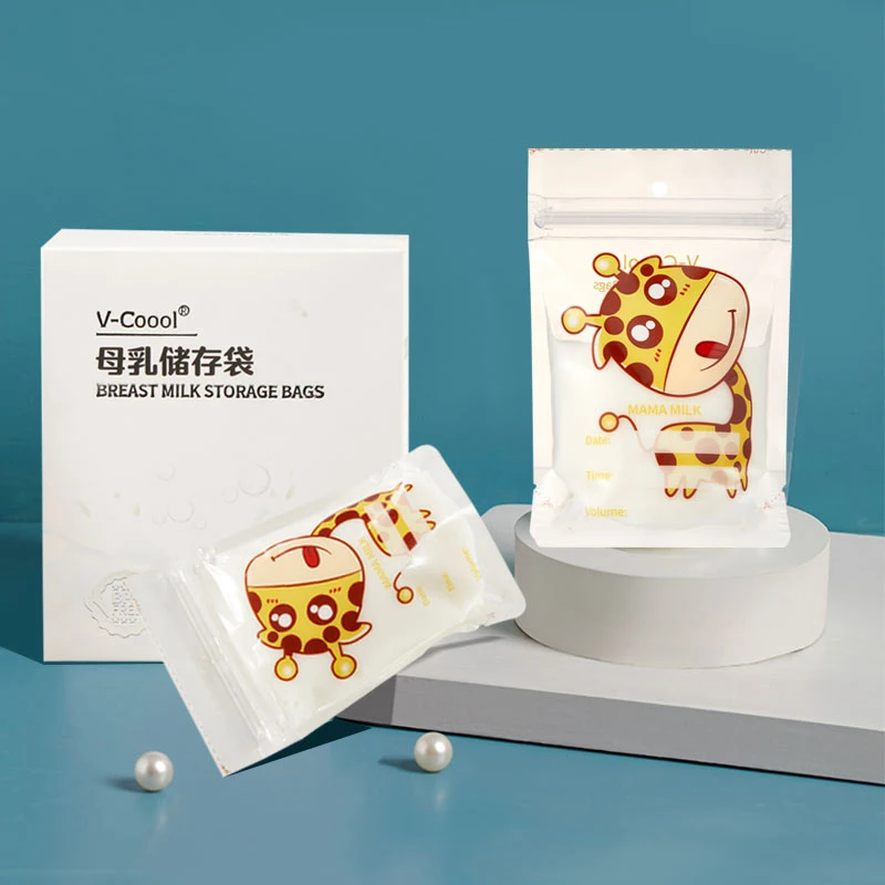 
Factory breast milk transport ice insulated cooler tote can bottle bear storing bags 200 ml storage bag 