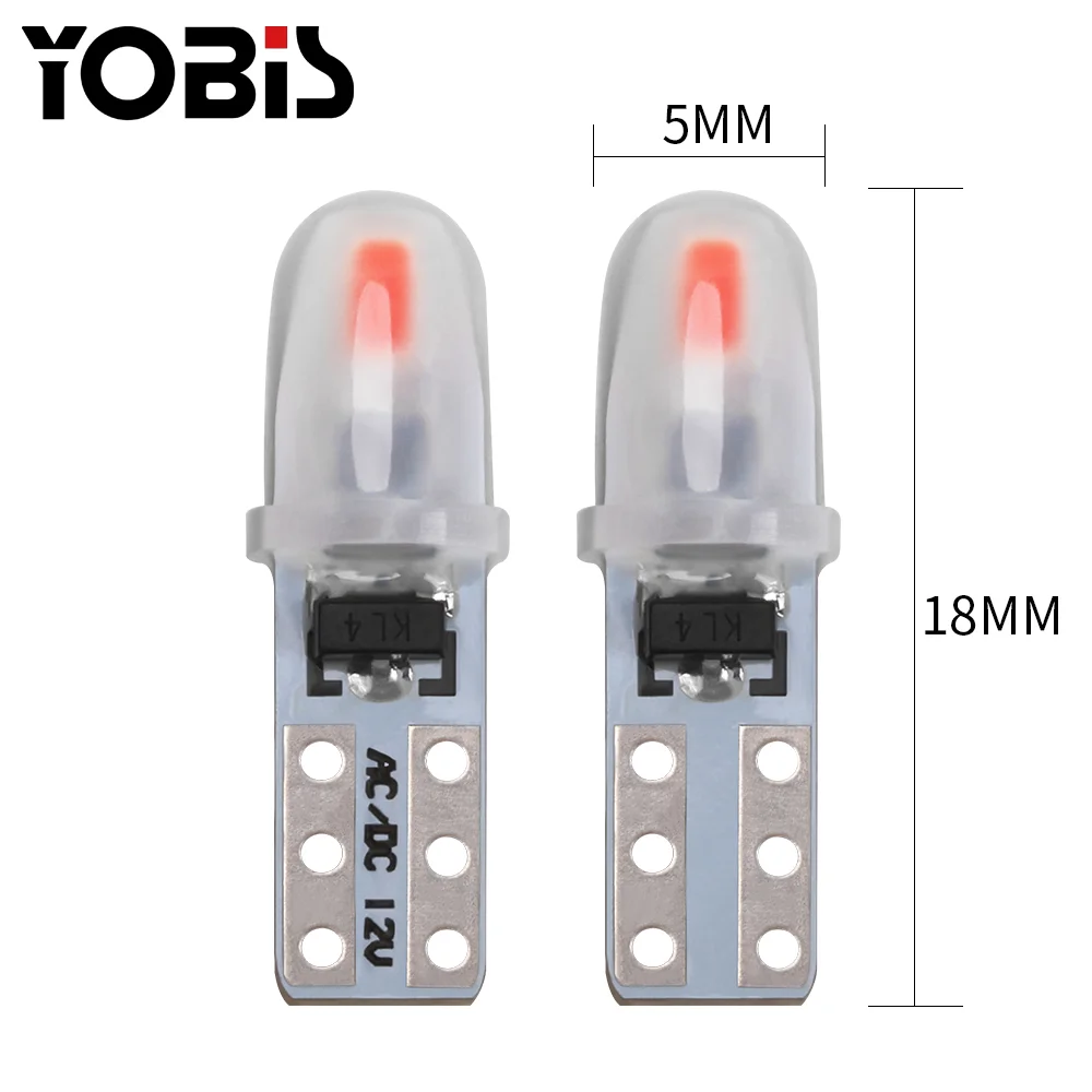 YoBis hot selling auto emergency strobe lights bombillo tablero t5 car led light