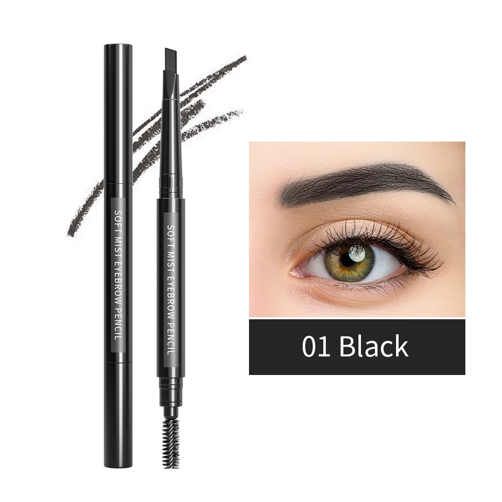 thick eyebrow pencil ultra-fine brow pen eyrebrow tint custom logo private label dark brown oem