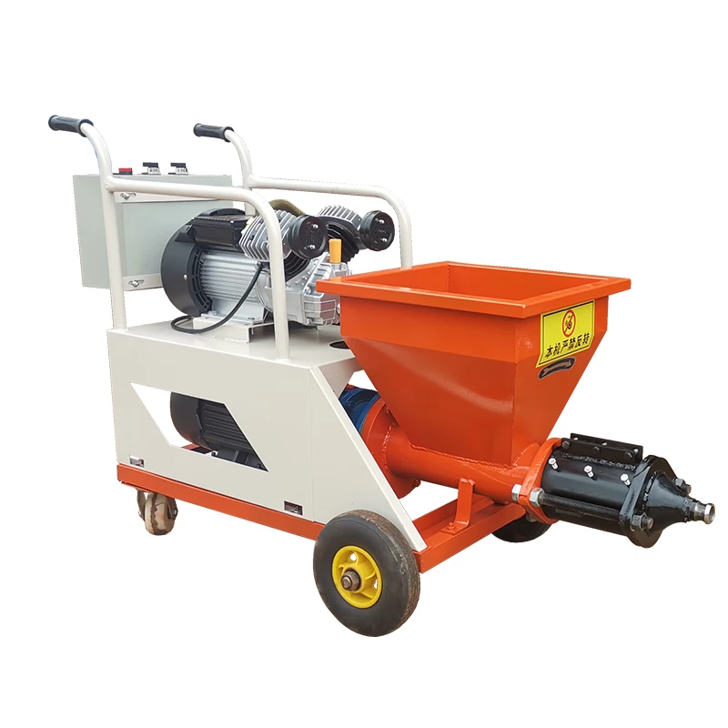 Multi - function mortar spraying machine large flow interior and exterior coating aircraft