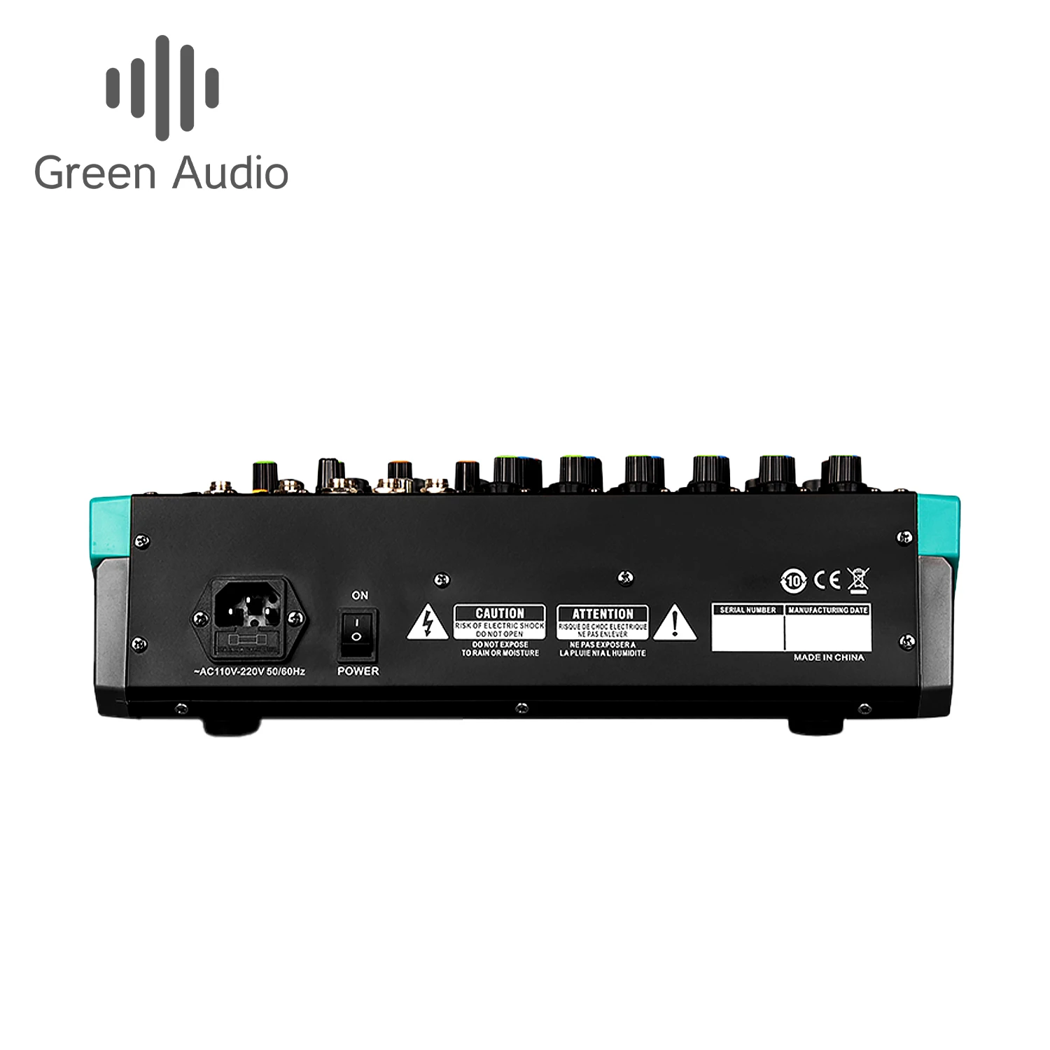 GAX-PA6 dj audio mixer 6 Mono channel Mixing Console Buit-in MP3 Player Use for Party