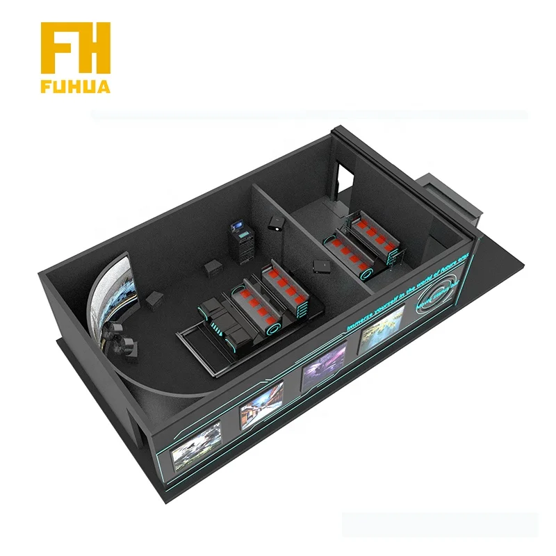 Entertainment Park Roller Coaster  Equipment 180 degree Immersive 3d 7d 9d Naked Eye Huge Ring-screen Track Cinema