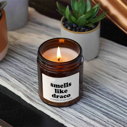 Wholesale Home Decoration Glass Jar Scented Candle Private label High Quality Simple Scented Candle