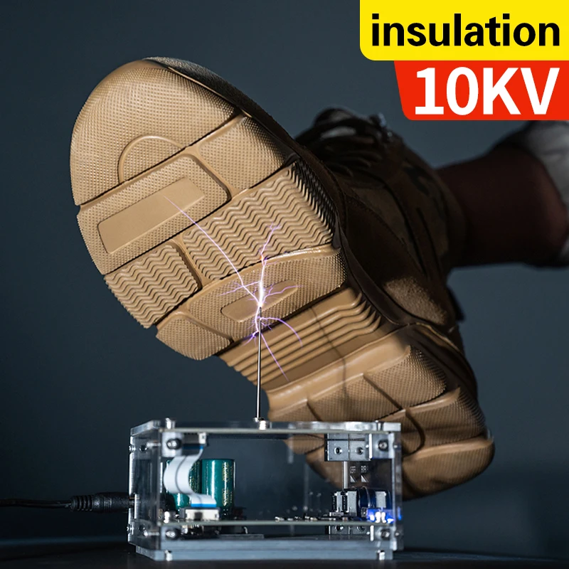 Изолированные кожаные защитные ботинки 10 кВ по цене производителя стальные с носком Мужская безопасная Промышленная