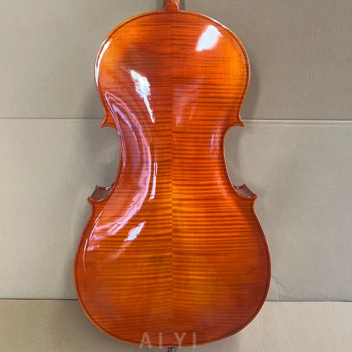 Wholesale Bright Solid wood flame Cello  musical instruments
