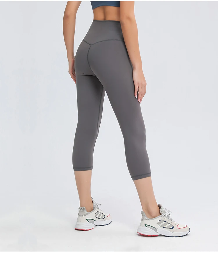 High Waist Anti Cellulite 3/4 Length Workout Gym Women Yoga Leggings Capris Pants