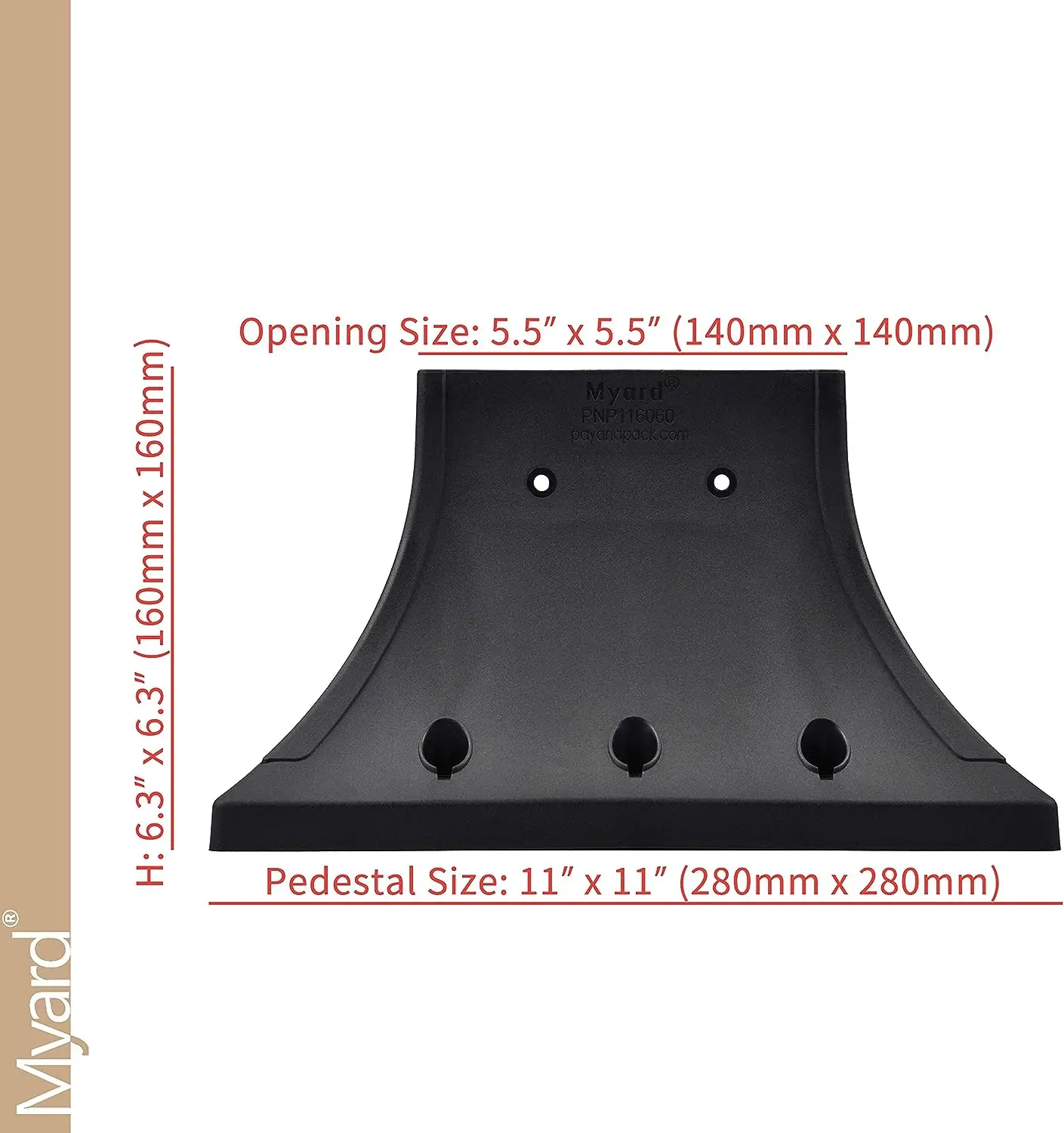 Wholesale Cheap Price Post Base Cover Skirt Flange With Screws For Deck Porch Handrail Railing