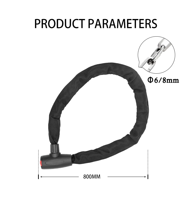 UMEDO source factory hot sale supply wholesale price chain lock furniture security chain lock outdoor folding bicycle chain lock