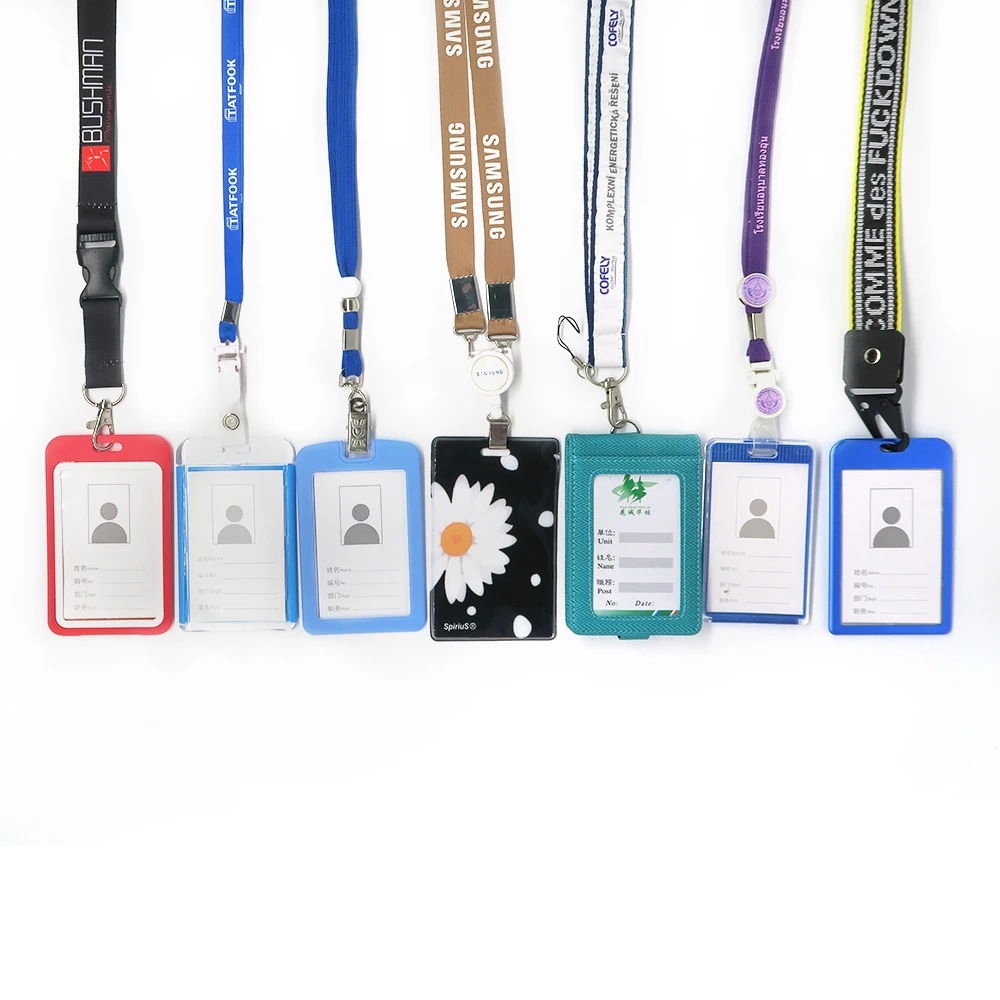 Factory custom artwork canvas lanyard with lanyard for keychain custom