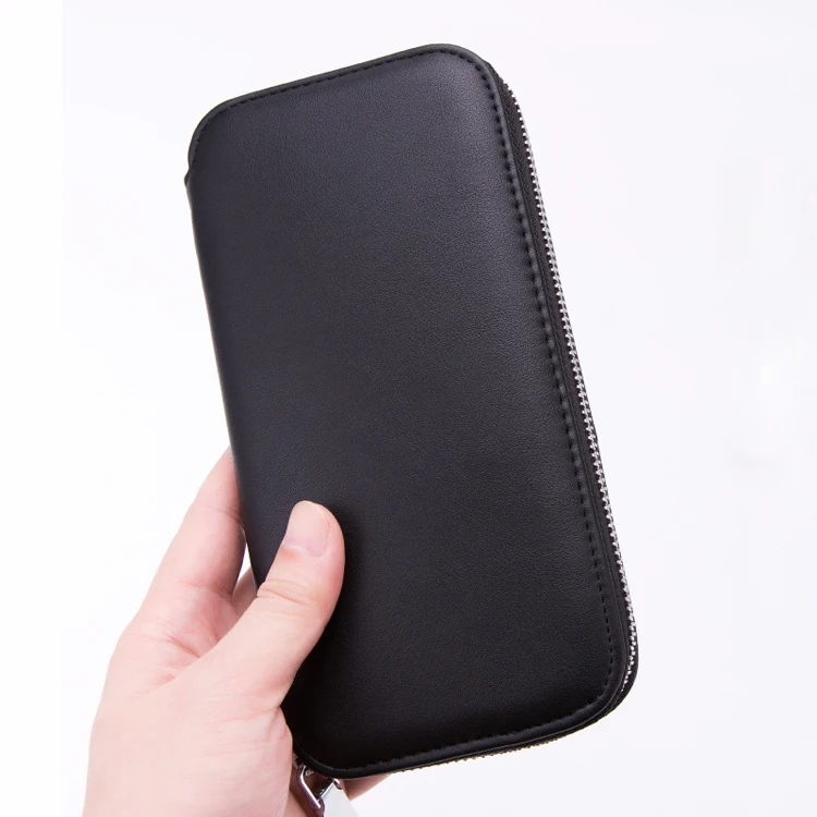 Wholesale custom luxury RFID Blocking Passport Holders Leather Travel Wallet Organizer Passport Bag with phone package