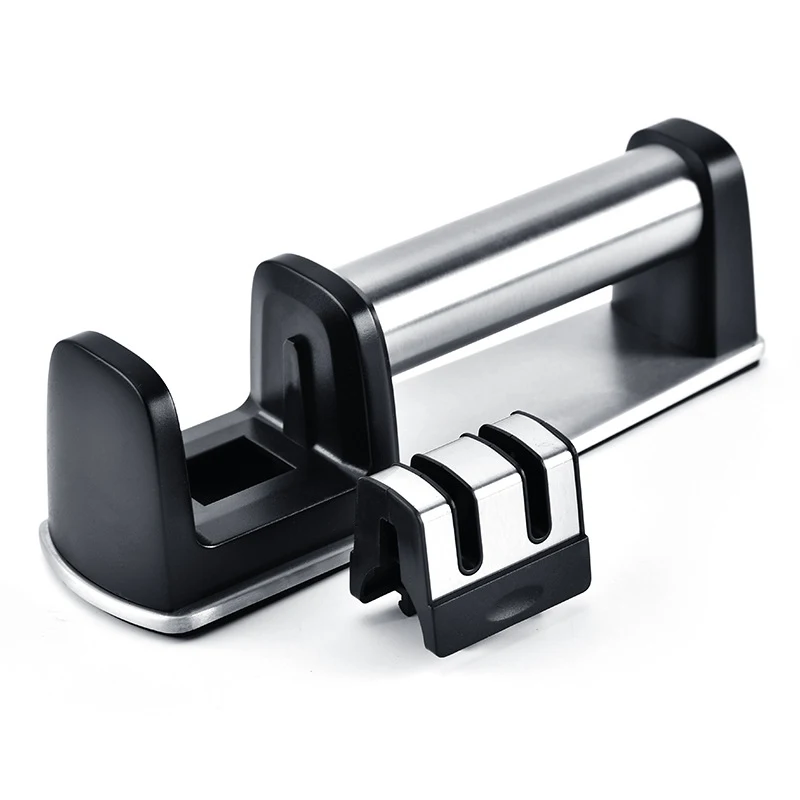Professional Stainless Steel Sharpener Amazon Selling 2 Stages Knife Sharpener for Polishes and Hones Knife Blade