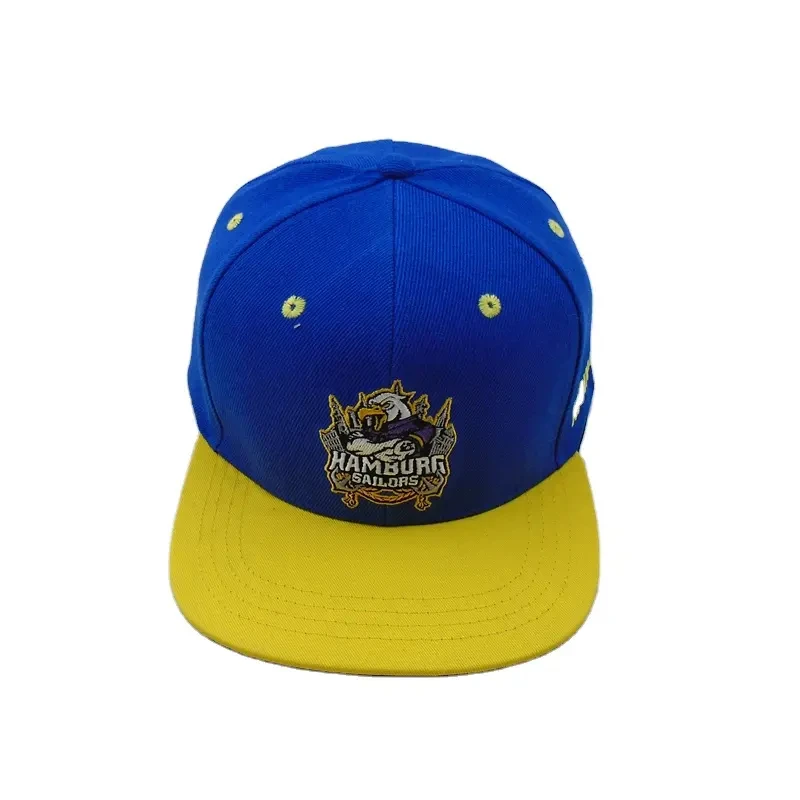 Custom High Quality Cotton Unisex Fitted Hats Mesh Hip Hop Baseball Teams Flat Snapback Caps