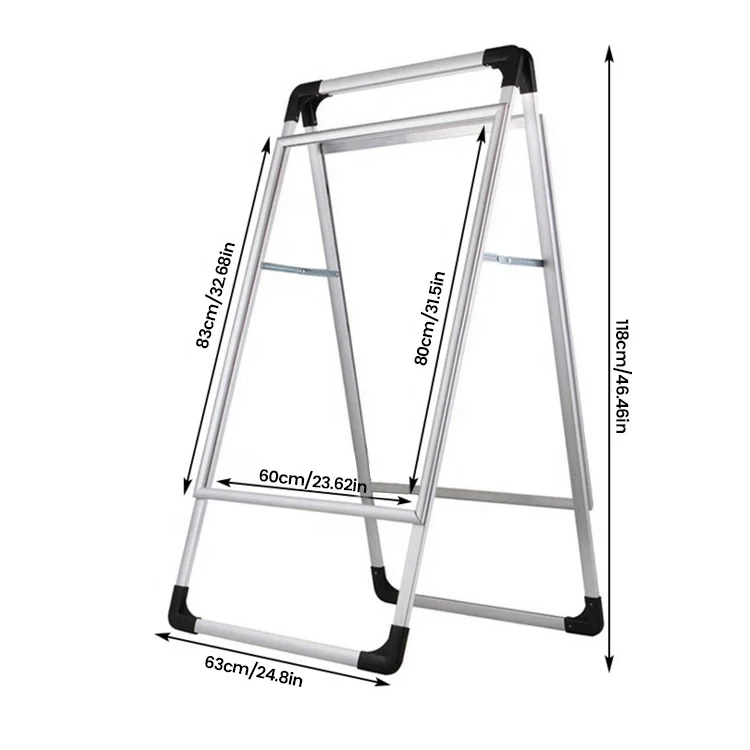 Aluminum Double-side A Design Snap Frame Sign Holder Heard Board Poster Board