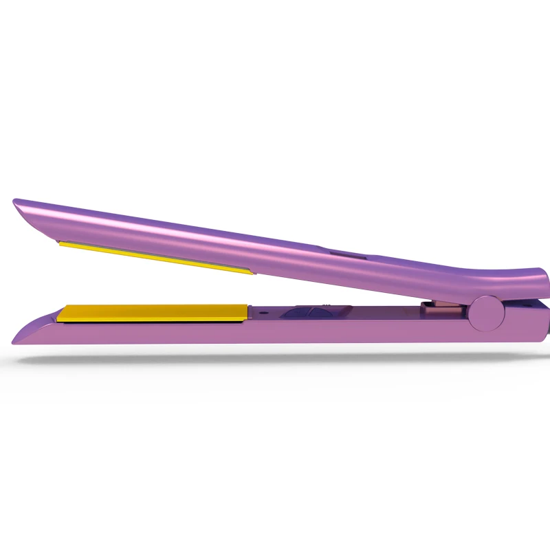 Custom Pink ceramic straight hair 1inch plancha de pelo mini hair straightening flat iron