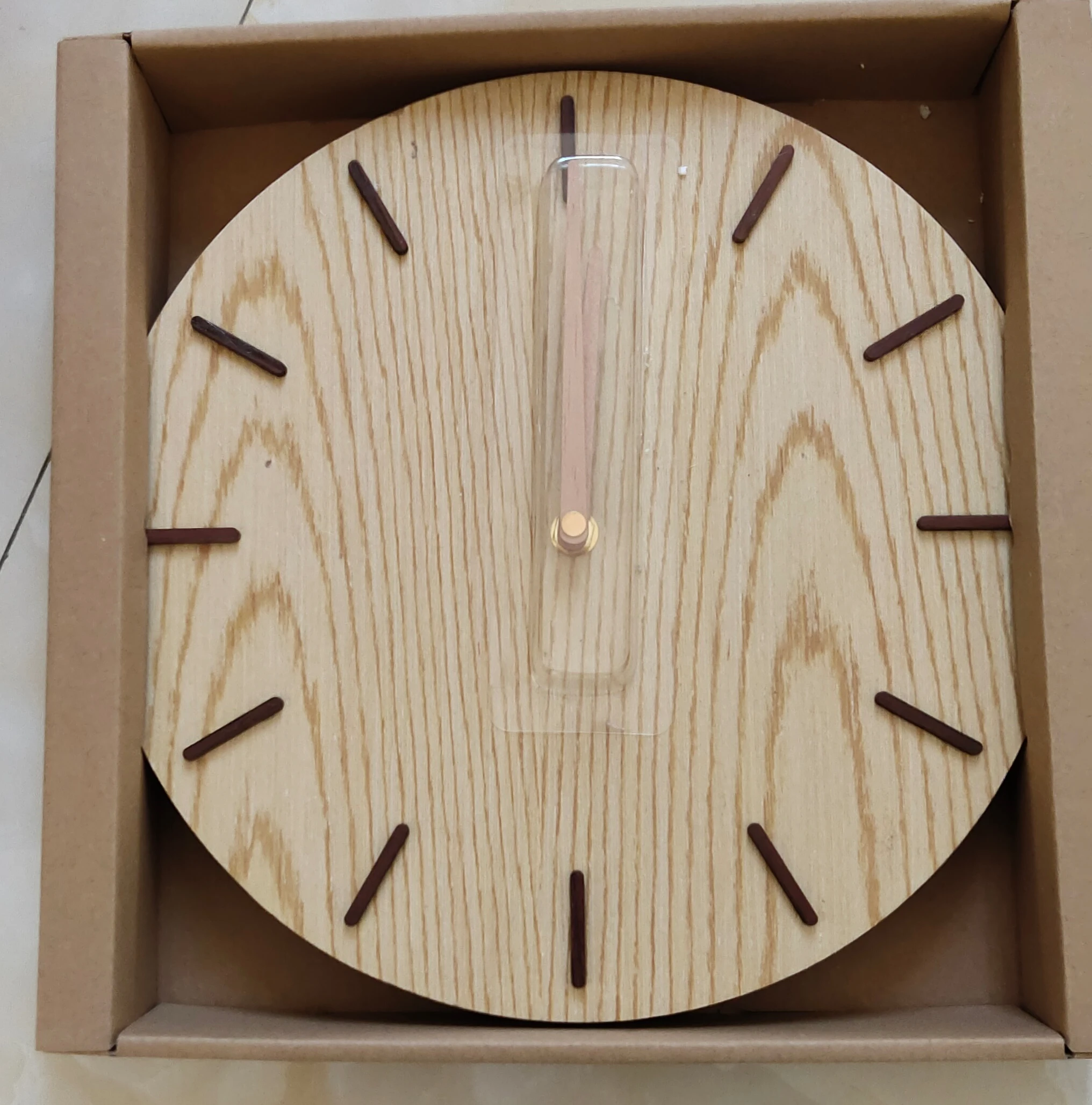 Home Decoration Wall Clocks Circular Bamboo & Wooden Clock