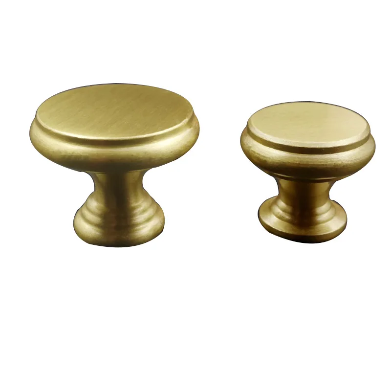 Custom Brass Nordic Oak Black Walnut European Drawer Wardrobe Door Handle Simple Handle Cabinet Single Hole Cone Knobs