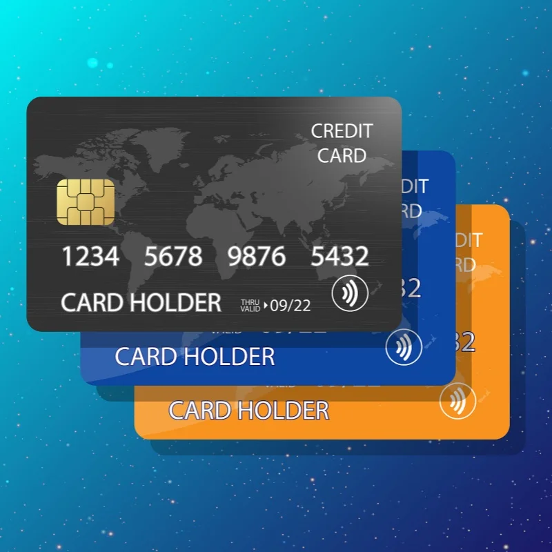 Custom Metal/Plastic Debit ATM VISA Cards With Chip Slot And Magnetic Stripe Blank Credit Card Bank Card