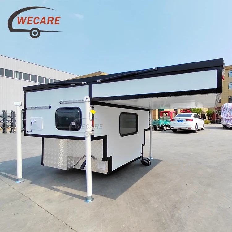 Wecare 4x4 Off Road Pick Up Camper Truck Pop Up Expedition Flatbed Truck Camper For Pickup