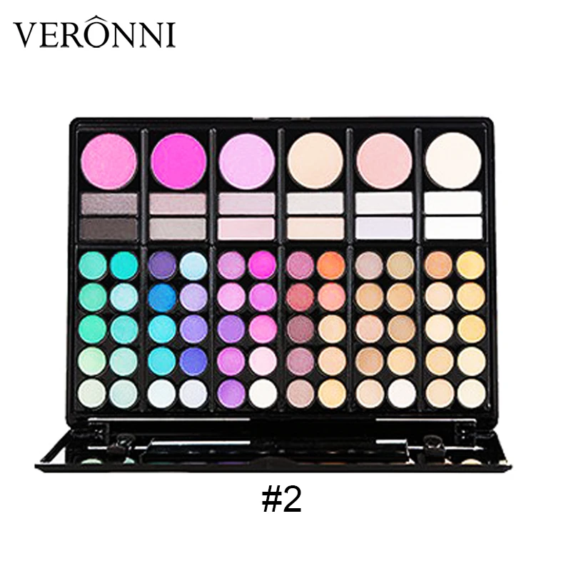 78 Colors Matte Eye shadow Press Palette Glitter Eyeshadow Nude Cosmetic Kit Makeup Tool Kits for Girls Cosmetic maquillaje