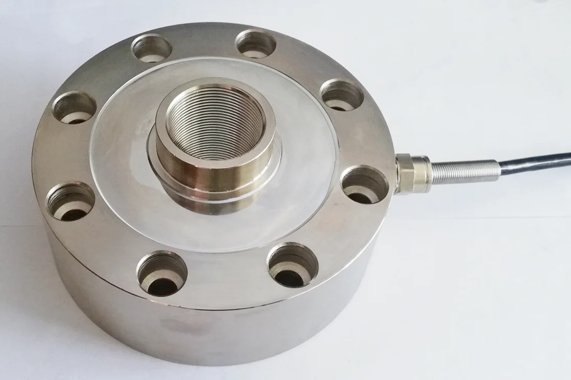 Heavy duty pancake load cells weight sensor force transducer for machine tools test benches calibration facilities automotive