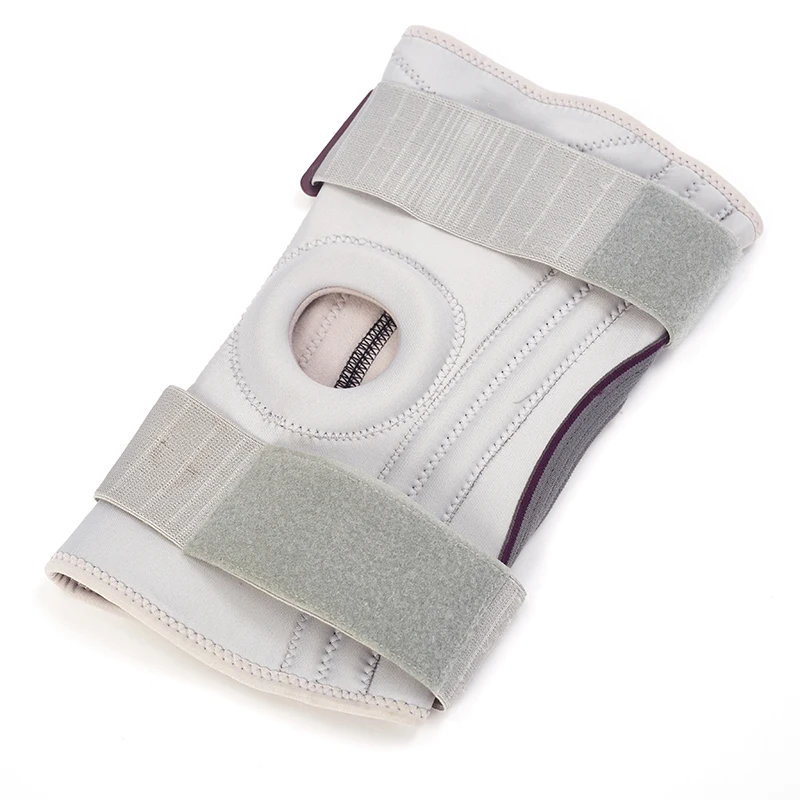 Breathable Adjustable metal neoprene wrap around medical orthopedic hinged knee brace