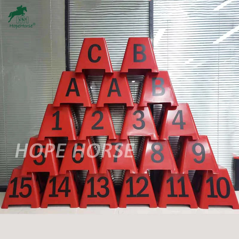 Equine show jump accessories Horse Show Jumping Letter horse jump markers