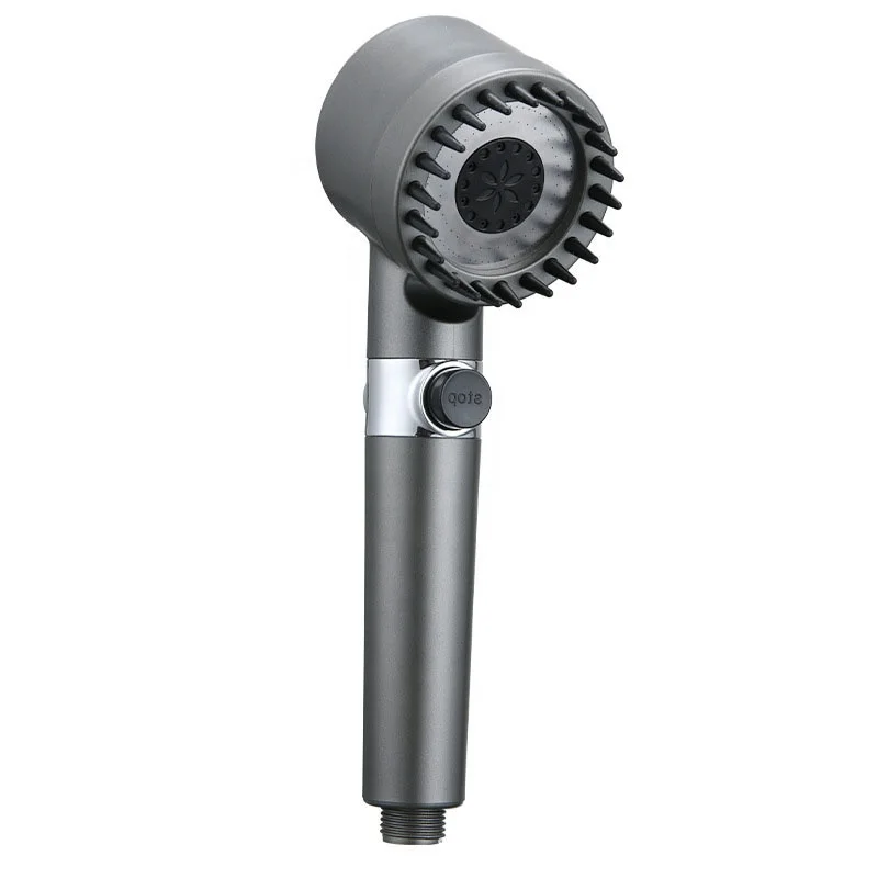 Hot Selling Bathroom High Pressure Water Saving Massage Function ABS Handheld shower head with adjustable water pressure knob