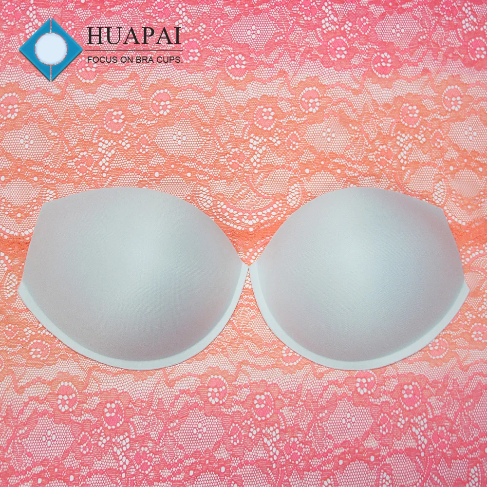 women bra accessories bra cup manufactures molded thin sponge bra cup with brim