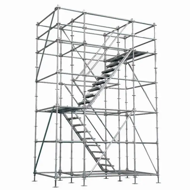 Steel Ring Lock Scaffold System Hot dip galvanized aluminium scaffolding parts for construction