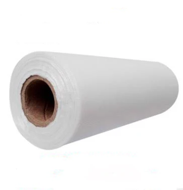 Supermarket roll bags with PE white plastic