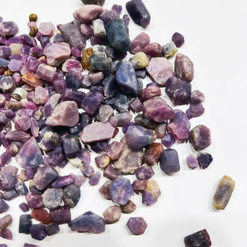 Wholesale  Natural  red corundum rough ruby stones raw material healing crystal stones for decoration