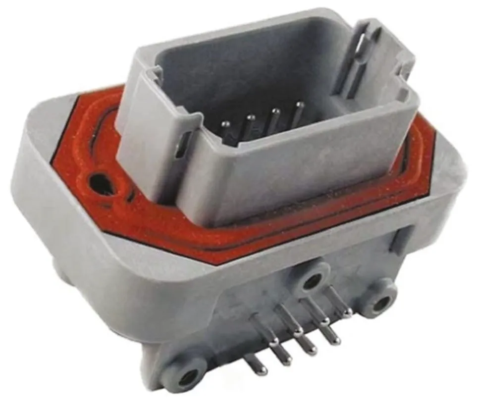 8 Way DEUTSCH DT13 Series Right Angle DT PCB Header Connector Panel Mount Connector DT13-8P