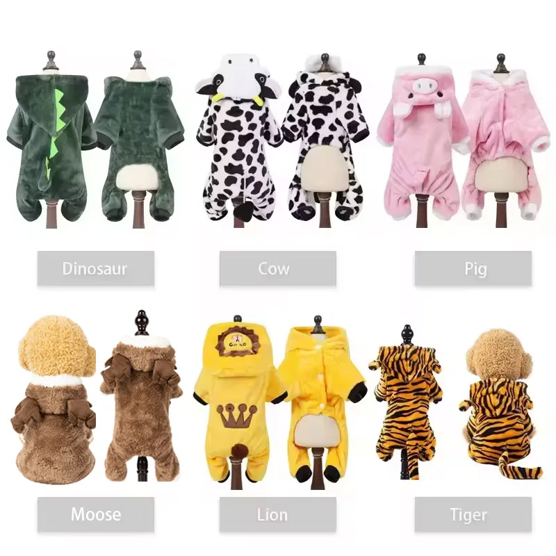 Pet Dog Clothes Winter Soft Fleece Dogs Hoodies Pet Clothes for Small Dogs Puppy Cats Chihuahua Pets Christmas Costume