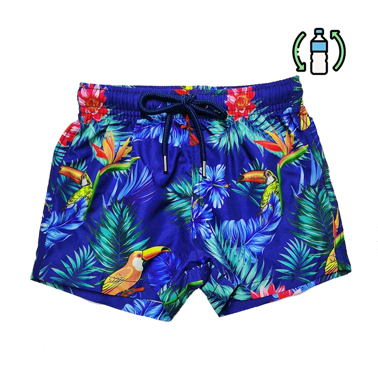 OEM экологически чистые мужские пляжные шорты для плавания, Рециркулированные пляжные шорты для мальчиков (1600181455189)