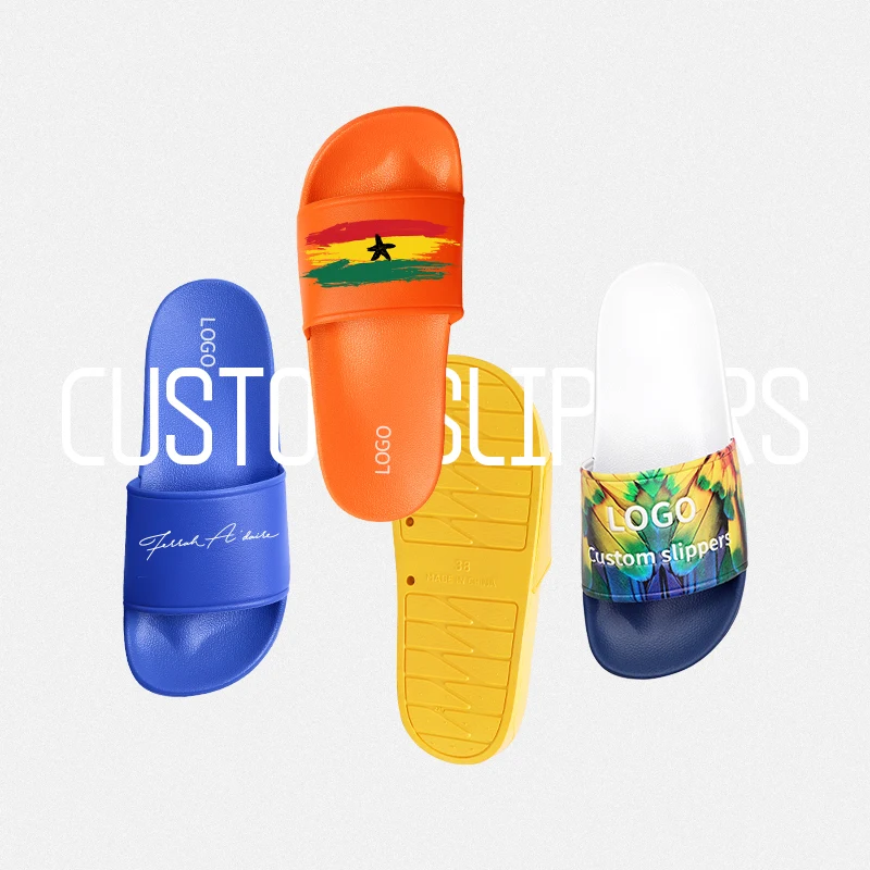 Factory Price Slide Slipper Custom Super Soft Pu 3D Rubber Custom Logo Slides Footwear Indoor Slippers Soft Sole Indoor Slippers