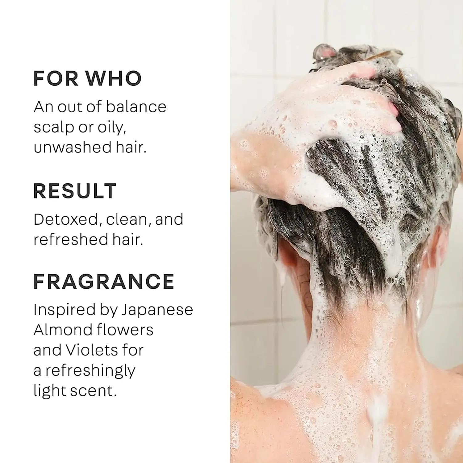 Private Label Skin Care Detoxed Exfoliating Clean Balance Scalp Moisturizing 2 IN 1 Scalp Scrub Clarifying Shampoo For Hair Care