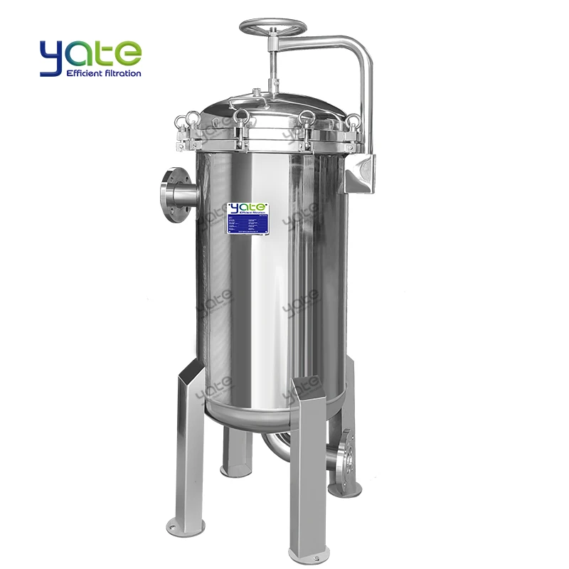 Industrial Easy Maintenance Stainless Steel Bag Filter 15 Quick Open 5 Microns SUS304 Liquid Multi-Bag Filter Housing