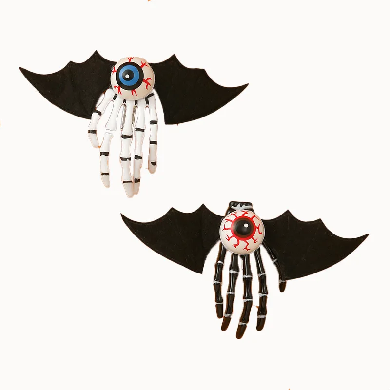 New Halloween ghost claw bat wings skull eyes hairpin foreign trade explosive hair accessories wholesale