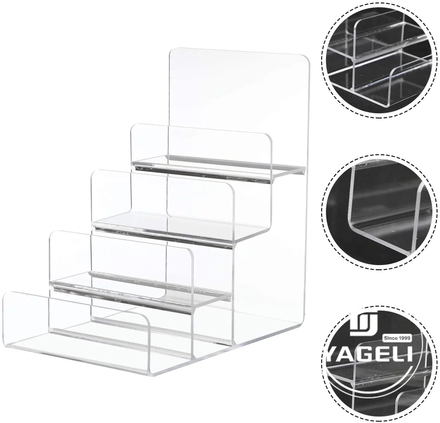 Прозрачная акриловая подставка для бумажника витрина сумок и кошельков держатель розничного магазина полка косметики