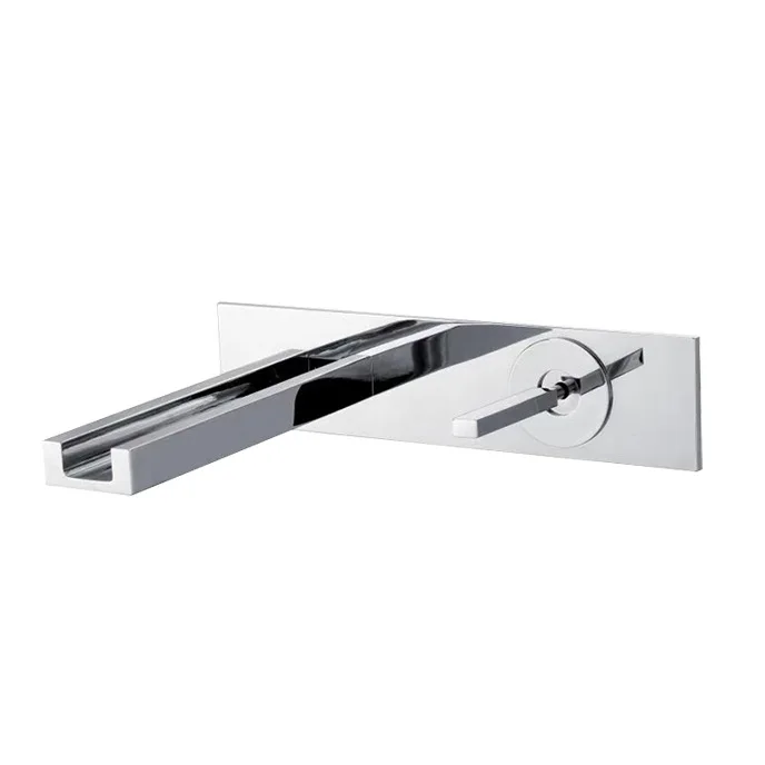 Wall Mount Basin Faucet Waterfall Bathroom Sink Faucet