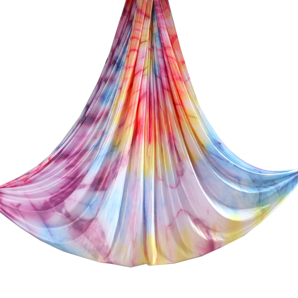 Gradient Colors Aerial Yoga Hammock Fabric Aerial Silk Anti Gravity Yoga Equipment Fitness