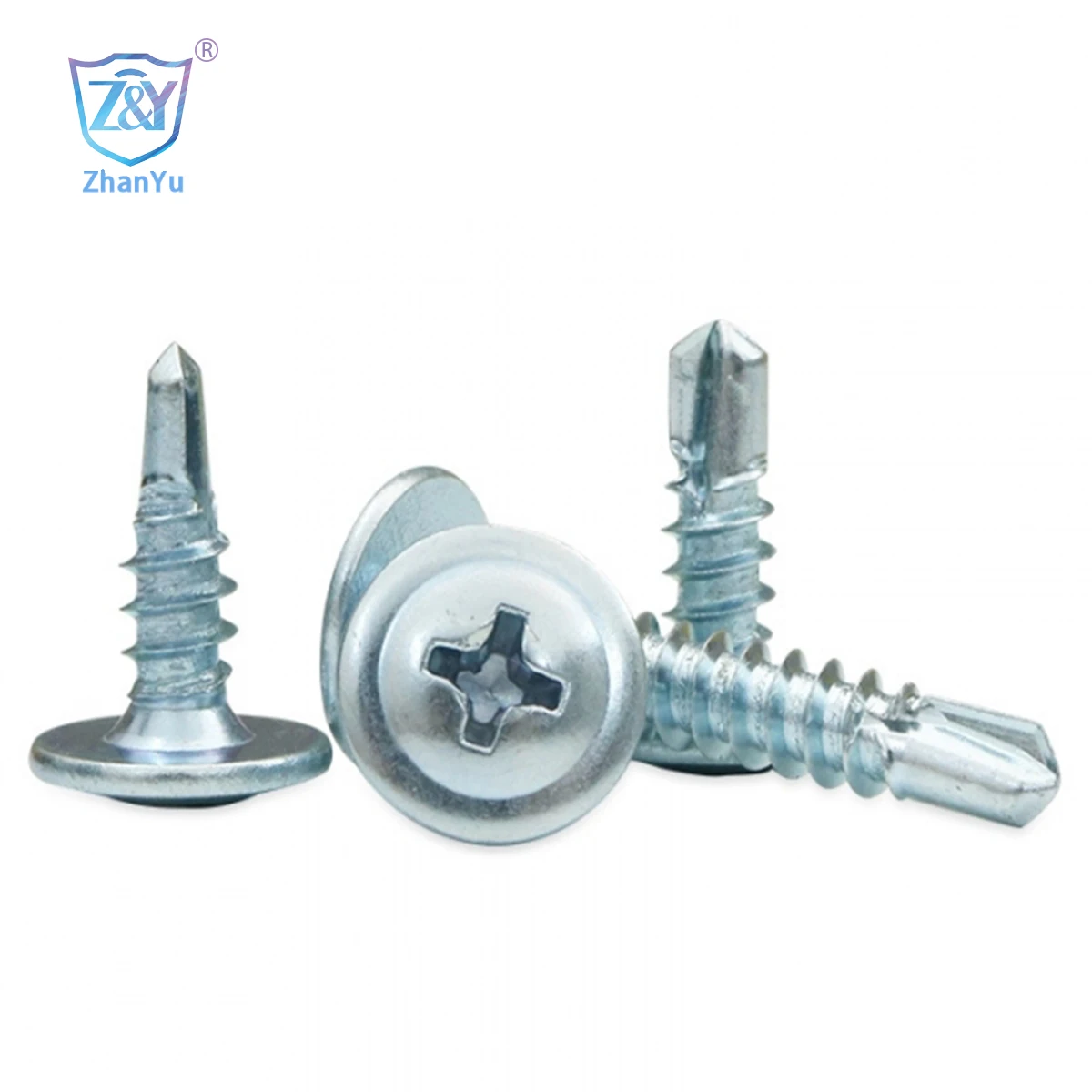 Epoxy coated self drilling screw flat truss head premium quality Cross Recessed Screws Roofing Plating