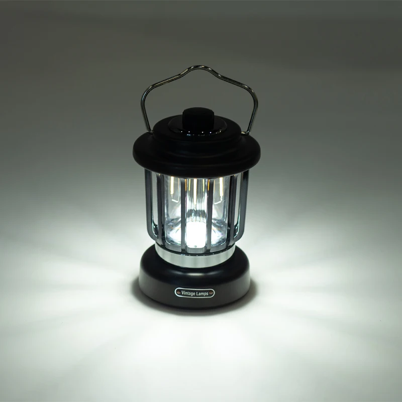 Dim able Outdoor Indoor Night Light Camping Lamp Retro Antique Copper Lanterns