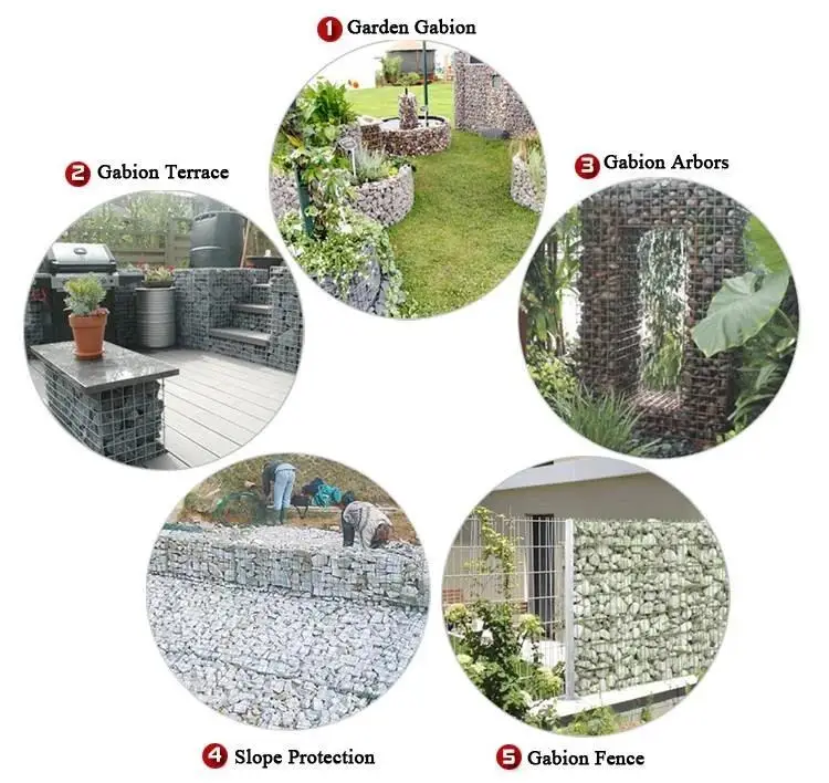Anti-Oxidation Welded Galvanized Steel Gabion Box Basket Stone Fill Welded
