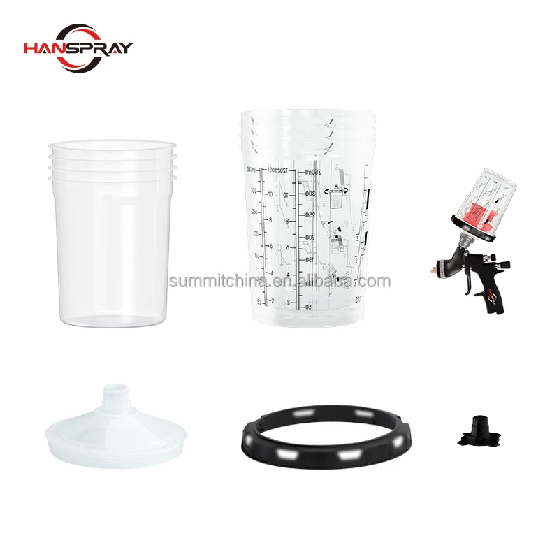 China Wholesale Spray Gun Cup All Model Nozzle Plastic Spray Gun Cup For Car Body