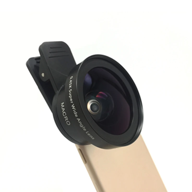 Amazon Phone Lens Category Top Seller  2 in 1 HD Wide Angle Macro Cell Phone Camera Lens for iPhone