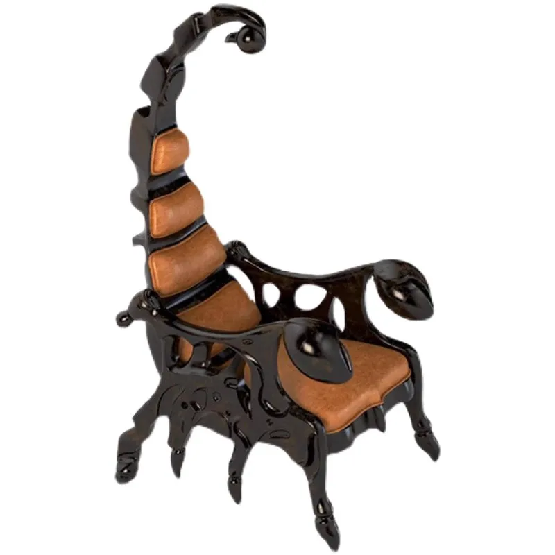 A Scorpion Armchair Carved From Fiberglass Wood Finishing Unusual Modern Leather Armchairs Bedroom Furniture Club Luxury Chair